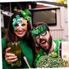 CAJDEOPYE 6pcs Glasses St. 's Day Eyeglasses Props Shamrock Felt Glasses Shamrock Eyeglasses Glasses for St. 's Day Funny Eyeglasses St. 's Day Decorations/190 view 3