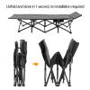 Portable Folding Beds max Loading 440lbs Breathable and Comfortable, Folding Camping Cot with Side Pockets, for Camping Tent Office Outdoor Travel view 4