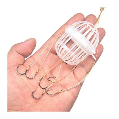 Fishing Supplies 1 Pcs Explosion Hook Fishing Hooks Set Outdoor Baits Cage Basket Feeder Holder Fishhook Carp Accessories Tools Fishing Accessories(N10)
