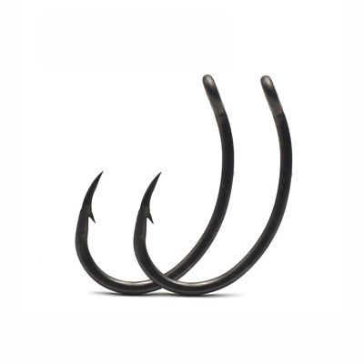 Fishing Supplies 30pcs PTFE Coated Carp Fishing Hook Barbed Wide Gap Hook High Carbon Steel Method Feeder Carp Hair Rig Hook for Carp Accessories Fishing Accessories(30PCS-Size 2)