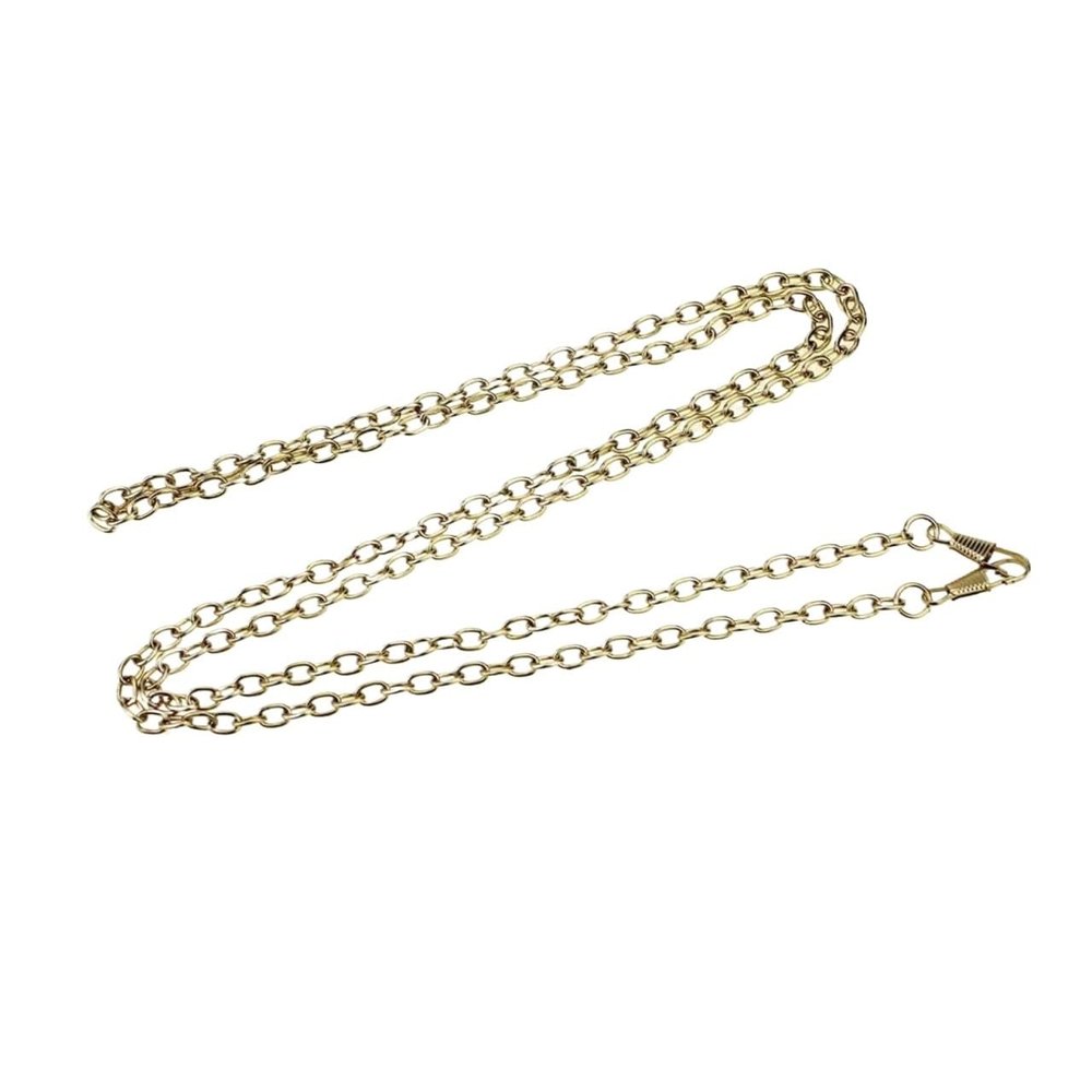 FURUIM2024M Bag Straps 1 Piece of 120CM Replacement Metal Purse Chain for Shoulder Crossbody Bag Bag Accessories Adjustable Bag Straps(Golden)
