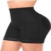 FENOMO Padded Underwear for Women Butt Lifter Panties Booty Pads Butt Enhancer Lace Boyshorts Shapewear (#2 Black-high Waisted,XX-Large,XX-Large) view 2