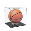 Basketball Display Case, 9.8 x 9.8 x 11.8 Inch Clear Acrylic Display Box for Full Size Autographed Basketball Dolls Car Models Souvenirs