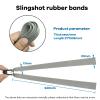 10Pcs Slingshot Rubber Bands 1mm Flat Rubber Bands with A Storage Box Slingshot Replacement Bands Catapult Bands for Target Practice view 2