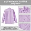 Boys Suit Kids Prom Suits Vest and Pants Set for Toddler Boy Slim Fit Purple Tuxedo Suit 4T Wedding Ring Bearer Outfit Dress Clothes view 4