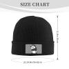 MULIHU Cartoon Style Zebra Beanie Hat for Men Women Winter Warm Knit Hats Ski Hat Skull Cap Black view 3