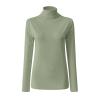 Women's Cloud Feeling Long Sleeve Shirts with Thumb Hole for Women Mock Neck Yoga T-Shirts Workout Tops 2024 view 3