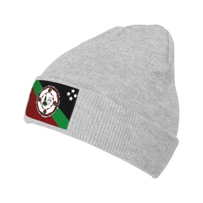 MULIHU Flag of East New Britain Beanie Hat for Men Women Winter Warm Knit Hats Ski Hat Skull Cap Gray