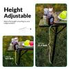 Thallike Portable Folding Grill Table, Lightweight Height Adjustable,Camping Picnic Table with Mesh Desktop and Mesh Bag for Outdoor for Picnic,Camping,BBQ,Beach (3.8 * 1.3FT) view 4