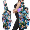 Yoga Mat Bag - Large Opening Long Tote Yoga Mat Carrier Holder Bag with Waterproof Wet Zipper Pocket and Drawstring Water Bottle Pocket - Yoga Bag Fit Most Size Mats - Floral view 1