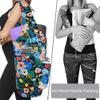 Yoga Mat Bag - Large Opening Long Tote Yoga Mat Carrier Holder Bag with Waterproof Wet Zipper Pocket and Drawstring Water Bottle Pocket - Yoga Bag Fit Most Size Mats - Floral view 4