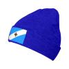 Flag of Madison Wisconsin Beanie Hat for Men Women Winter Warm Knit Hats Ski Hat Skull Cap Blue view 1