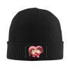 MULIHU Cute Boy Pinching His Girlfriend's Cheek Beanie Hat for Men Women Winter Warm Knit Hats Ski Hat Skull Cap Black view 2
