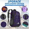 IGOLUMON Hiking Backpack 40L Packable Lightweight Camping Backpack Men Women Waterproof Hiking Daypack Outdoor Travel Daypack,Purple view 2