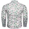 TUNEVUSE Holiday Season Gift-Mens Christmas Shirt Novelty Ugly Santa Claus Long Sleeve Funny Button Down Shirt for Party Gray Small view 2