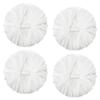 4Pcs Metallic Cheerleading Pom Poms, Creatiee 2 Pair Cheerleader Cheering Squad Pompoms for School Sports Dance Games Team Spirit Cheer (White) view 1