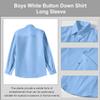 Lycody Boys Suits Kids Blue Tuxedo 4T Prom Suits Vest Set with Light Blue Uniform Shirts Toddler Boy Dress Clothes for Wedding Outfit view 4