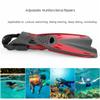 PGNEX Professional Snorkeling Foot Adjustable Swimming Flippers Diving Fins Beginner Water Sports Equipment Portable(White-Dinosaur Doodle4,XLcode) view 4
