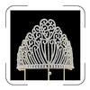 Tall Golden Tiara for Women - Crystal Pageant Crown for Quinceaera, Wedding, Birthday, Prom - Alloy Gold Plated Queen Crown with Sparkling Rhinestones view 1