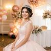 Tall Golden Tiara for Women - Crystal Pageant Crown for Quinceaera, Wedding, Birthday, Prom - Alloy Gold Plated Queen Crown with Sparkling Rhinestones view 3