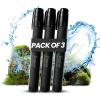 Water Straw Filter Survival - Essential Hiking & Camping Gear for Emergency, Travel, Fishing - Filters and Purifies Water (3 Pack, Black) view 1