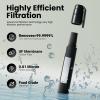 Water Straw Filter Survival - Essential Hiking & Camping Gear for Emergency, Travel, Fishing - Filters and Purifies Water (3 Pack, Black) view 2