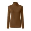 Women's Cloud Feeling Long Sleeve Shirts with Thumb Hole for Women Mock Neck Yoga T-Shirts Workout Tops 2024 view 2