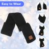 Abeillo Warm Kids Winter Knit Scarves Soft Knitted Neck Warmer Scarf Warm Scarves Wrap for Boys Girls(Black) view 4