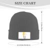 MULIHU Cute Panda with Letter P Balloon Beanie Hat for Men Women Winter Warm Knit Hats Ski Hat Skull Cap Deep Heather view 3