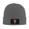 Scary Masked Cowboy Beanie Hat for Men Women Winter Warm Knit Hats Ski Hat Skull Cap Deep Heather view 2