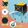 OLE ANDIGO Pickleball Hopper Cart,Tennis Balls Hopper,Can Holds 180 Pickleballs or 210 Tennis Balls,Lightweight Ball Cart with Wheels,Pickle Ball Equipment,Ball Caddy for Training Travel view 2