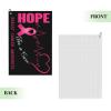 ASEDFGT Hope for A Cure Breast Cancer Awareness Golf Towel 16 x 24 Inch Golf Towels for Golf Bags Polyester Golf Towel with Carabiner Clip Men and Women Golf Accessories view 2