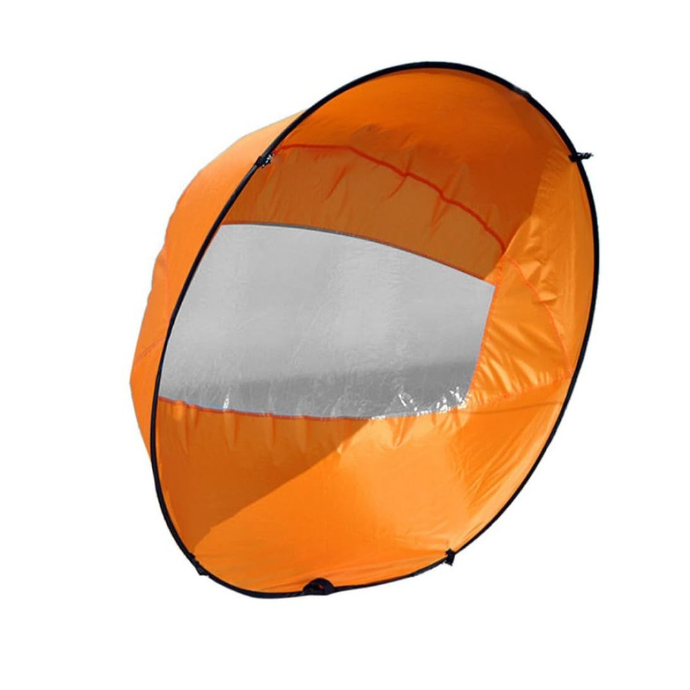 Peosaard Kayak Wind Sail Foldable Kayak Wind Paddle Portable Kayak Downwind Sail with Clear Window for Inflatable Boat Kayak Accessory, Paddle Board Wind Sail