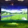 CFDZCP Golf Simulator Display ScreenIndoor Golf Training Projection Screen HD Golf Simulator Impact Screen Display Projector Cloth for Home Beginners 285 * 300CM view 1