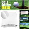 CFDZCP Golf Simulator Display ScreenIndoor Golf Training Projection Screen HD Golf Simulator Impact Screen Display Projector Cloth for Home Beginners 285 * 300CM view 3