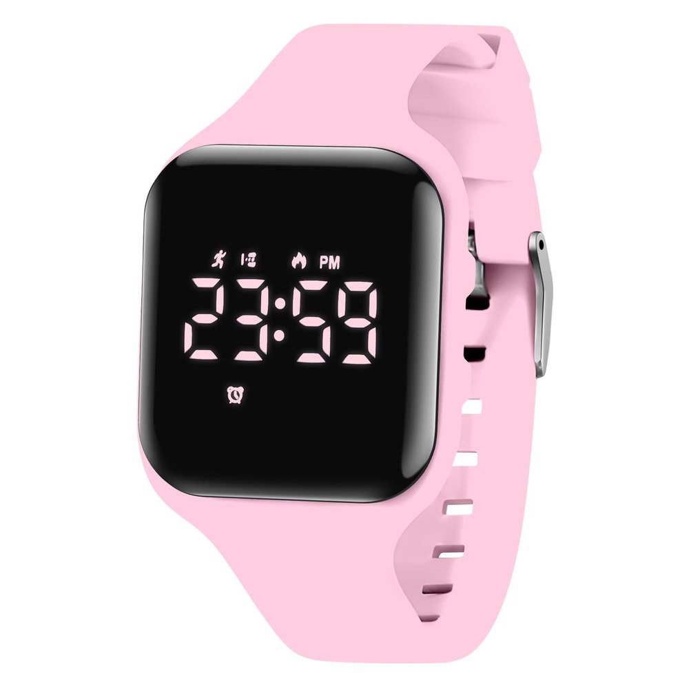 A ALPS Kids Watches for Girls Digital Sport Watch with Step Counter Pedometer Vibration Alarm No App Waterproof Fitness Tracker Kids Watch Girls Students Ages 5-16