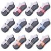 Comfoex 12 Pairs Boys Socks - Ankle Low Cut Athletic Half Cushioned Short Socks For Kids 4-6, 6-8, 8-10 Years Old view 1