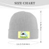 MULIHU Cute Zebra Cartoon Style Beanie Hat for Men Women Winter Warm Knit Hats Ski Hat Skull Cap Gray view 3
