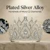 QXMYOO Rhinestone Crown for Women, Silver Tiara for Pageant, Wedding Quinceaera Birthday Princess Queen Crown Glass Crystal Diadem view 4