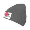 MULIHU Cartoon Cute Card with Heart Beanie Hat for Men Women Winter Warm Knit Hats Ski Hat Skull Cap Deep Heather view 1
