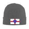 MULIHU Flag of East Anglia Beanie Hat for Men Women Winter Warm Knit Hats Ski Hat Skull Cap Deep Heather view 2