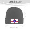 MULIHU Flag of East Anglia Beanie Hat for Men Women Winter Warm Knit Hats Ski Hat Skull Cap Deep Heather view 3
