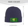 Erin Go Bragh Banner Beanie Hat for Men Women Winter Warm Knit Hats Ski Hat Skull Cap Navy Blue view 3
