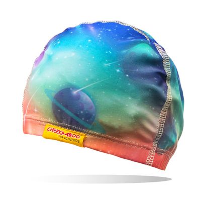 Cheekaaboo Kids Swim Cap | Soft Stretch Spandex Quick-Dry Fabric | Comfortable Toddler Swimming Cap for Boys & Girls 2-8 Years