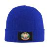 MULIHU Retro Dogs Wearing Sunglasses and Bandanas Beanie Hat for Men Women Winter Warm Knit Hats Ski Hat Skull Cap Blue view 2