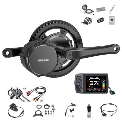 BAFANG 750W Mid Drive Kit,Mid Drive Ebike Conversion Kit Brushless Upgraded Motor with EKD01 Digital Display and 36T Chainring for Commuter Bike,Recumbent Trike,Mountain Bike,Cargo Bike