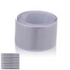 equlup Reflector Strips, 10 Pcs Reflective Bracelet Slap Bands Silicon Steel Reflective Arm Band for Clothing Sports Riding (Silver) view 1