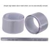 equlup Reflector Strips, 10 Pcs Reflective Bracelet Slap Bands Silicon Steel Reflective Arm Band for Clothing Sports Riding (Silver) view 4