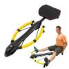 Ab Rowing Machine Abdominal Exercise Machine, Body Workout Machine Automatic Abdominal Trainer, 90 Extension Angle, Flexible Adjustment, Hold up to 330 Lbs, Portable Fitness Equipment (Yellow)