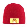 MULIHU Cute Cartoon Hamster Beanie Hat for Men Women Winter Warm Knit Hats Ski Hat Skull Cap Red view 2